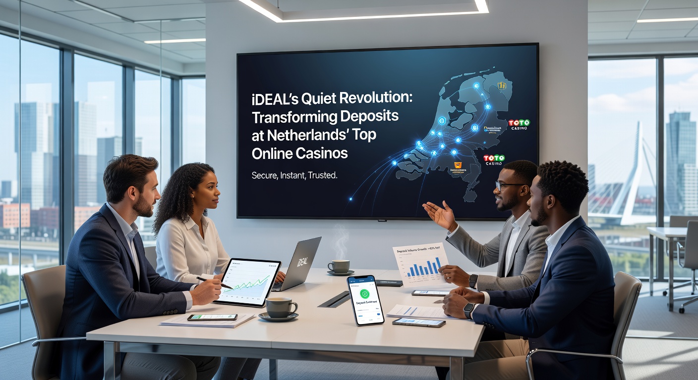 Lijn grafiek met stijgende iDEAL-transacties bij Nederlandse online casinos van 2021 tot 2026, inclusief markeringen voor KSA-regulering en recente pieken