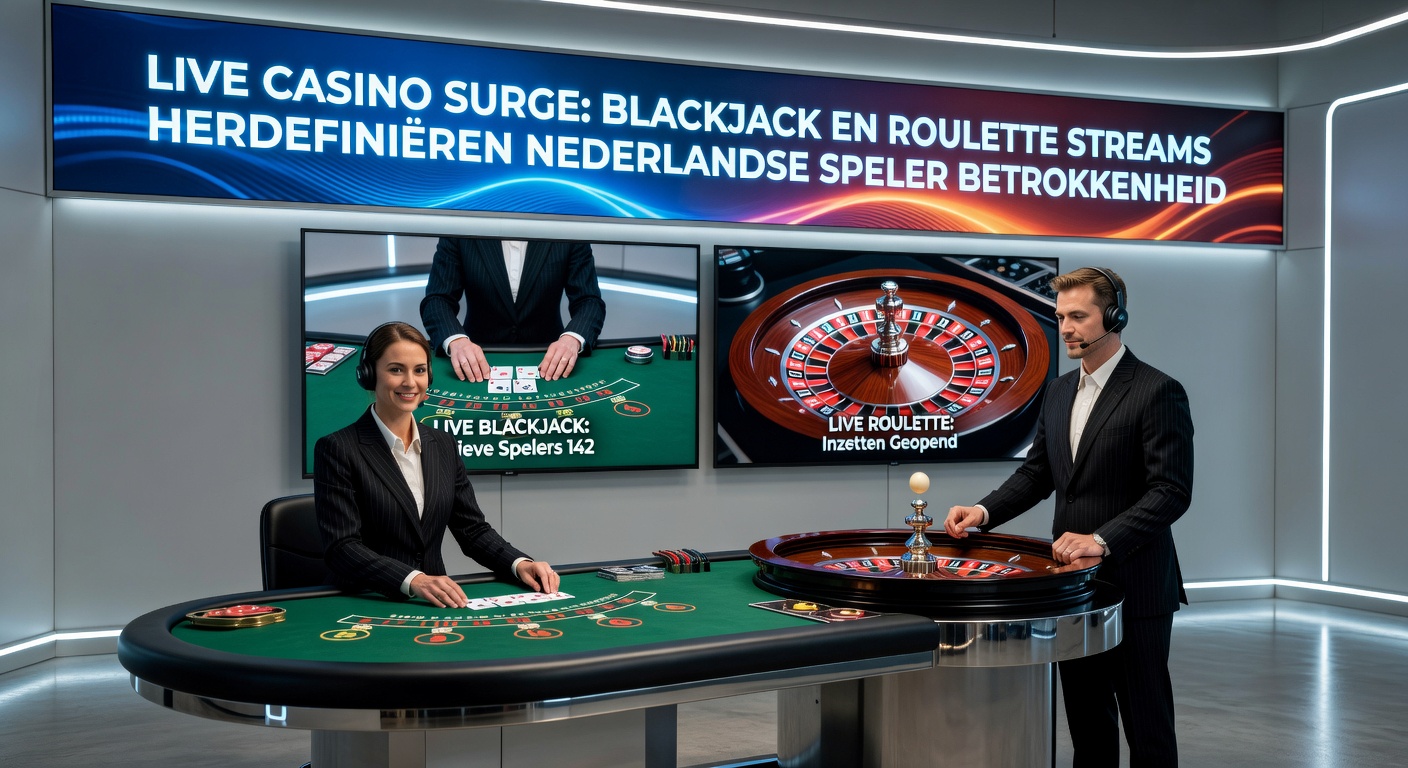 Live roulette wiel draait onder felle studio lichten, met meerdere camera's die close-ups vastleggen van de bal en enthousiaste dealer
