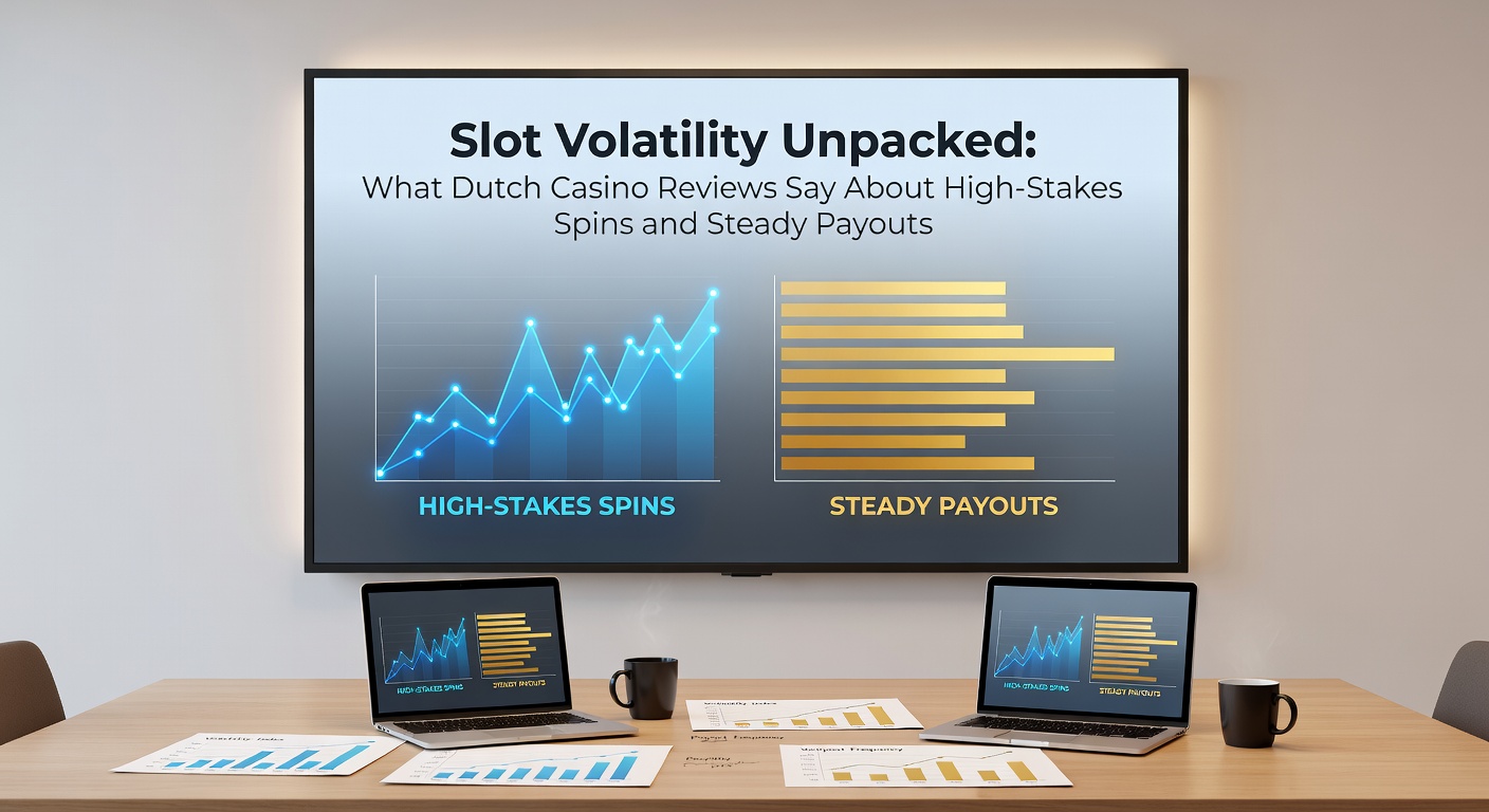 Speler aan een high-volatility slot met jackpot-display, illustrerend de highs en lows uit Nederlandse reviews
